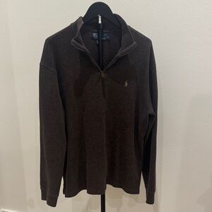 Polo by Ralph Lauren Chocolate Zip-Up Sweater